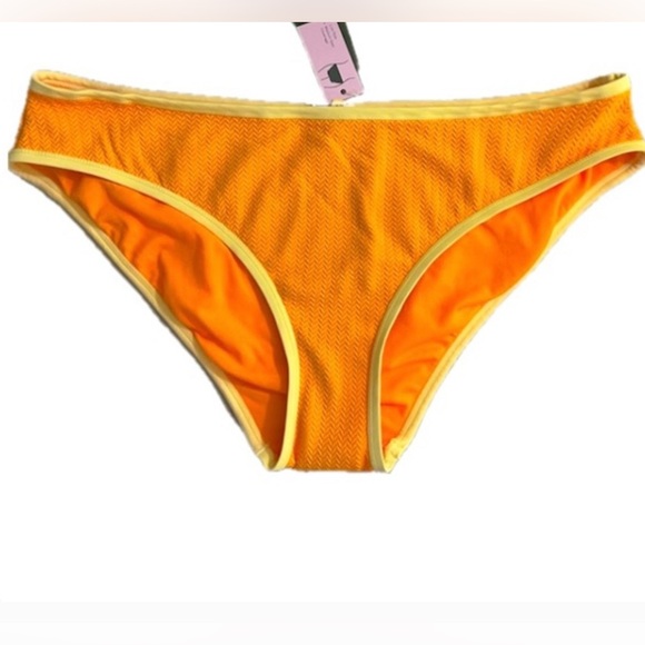 Wild Fable Low Rise Medium Coverage Bikini Bottom Womens XL Orange Yellow NWT - Picture 1 of 8